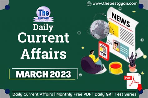 March Current Affairs In Hindi Pdf The Best Gyan