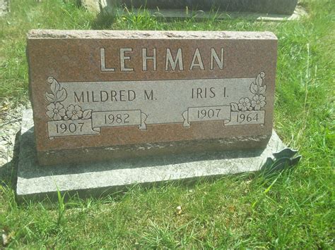 Iris Isaak Lehman 1907 1964 Memorial Find A Grave