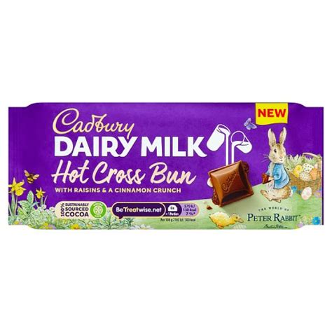 Cadbury Dairy Milk Hot Cross Bun Bar Brits R U S