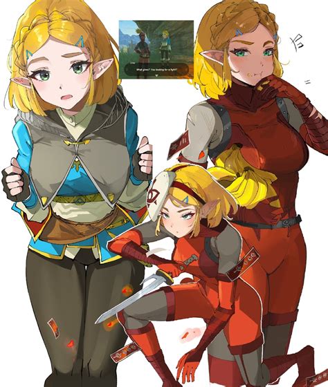 Princess Zelda And Yiga Clan Footsoldier The Legend Of Zelda And 1 More Drawn By Ormille