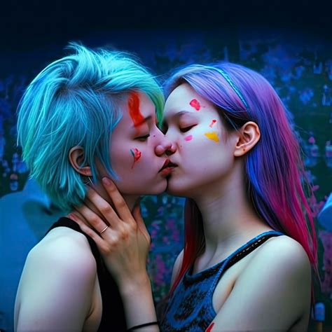 Premium AI Image Photo Beautiful Lesbian