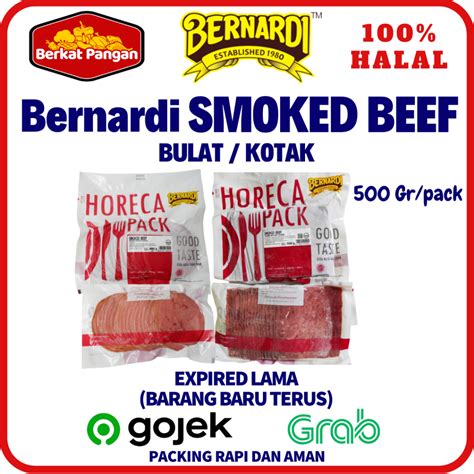 Jual Bernardi Smoked Beef Bulat Kotak Gr Vp Horeca Pack Shopee