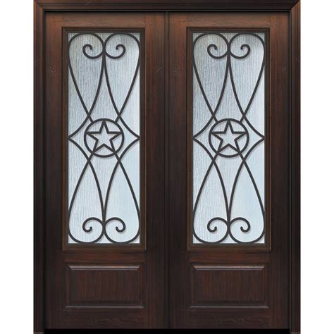 Eswda 72x96 Exterior Cherry Pro 96in Double 1 Panel 3 4 Lite Austin Door Euro Sino Windows