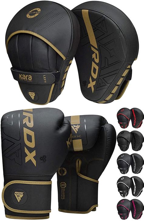 Rdx Boxing Pads And Gloves Set Maya Hide Leather Kara Hook And Jab