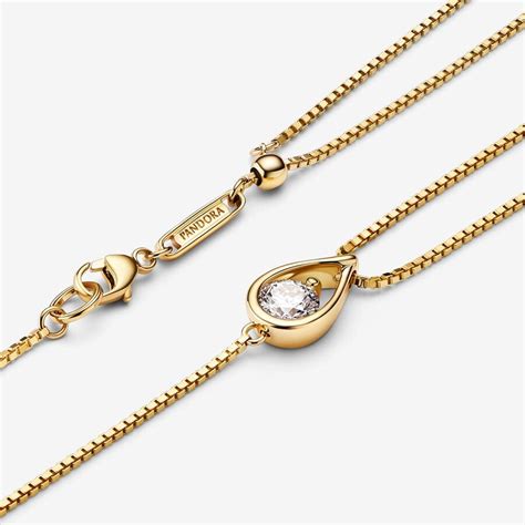 Pandora Infinite 14k Gold Lab-grown Diamond Double Chain Bracelet | Pandora UK