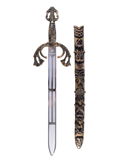 Toy Plastic Battle Sword And Sheath Fancy Dress King Arthur Medieval