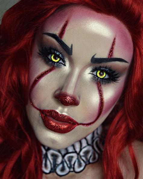 Glam Pennywise Makeup Halloween Make Up, Halloween Makeup Diy Scary ...