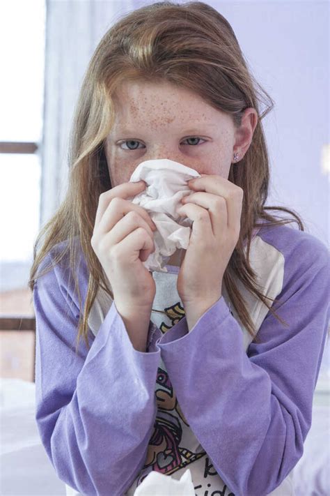 Girl Blowing Snot