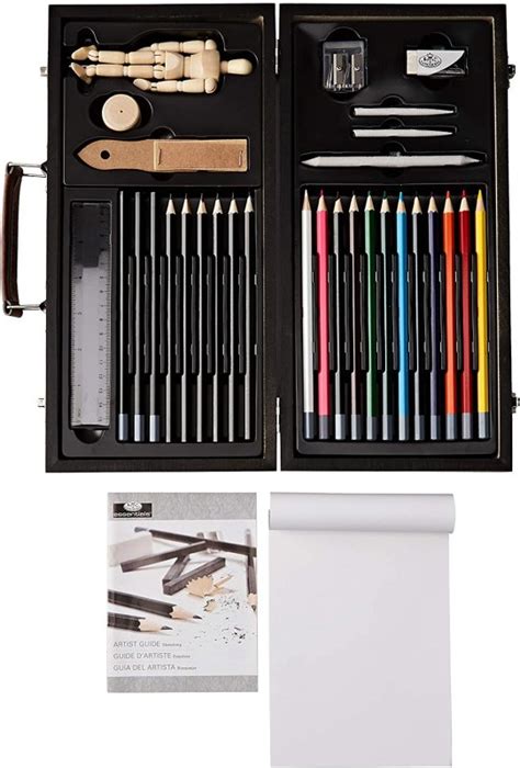 Global Distribution European Art Supplies R&L Wooden Box Sketch & Draw B...