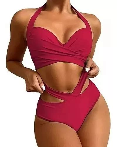 Traje De Baño Sexy Con Lazo Dividido En Bikini Para Mujer MercadoLibre