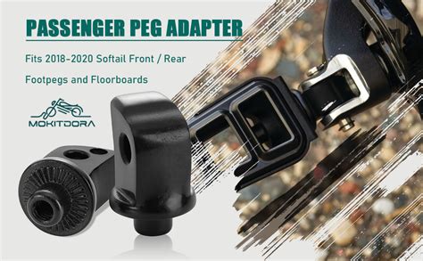 Amazon MoKitDora Black Splined Passenger Peg Adapter For Harley