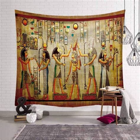 Ancient Egyptian Tapestry Wall Hanging Old Culture Printing Hippie