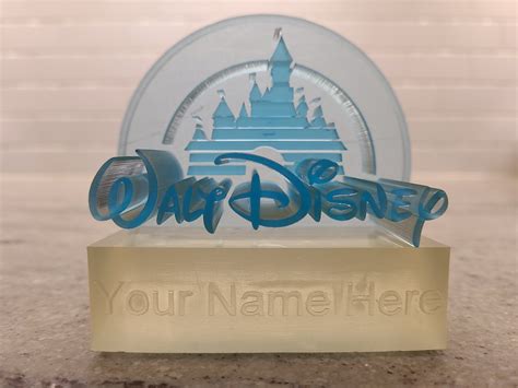 Walt Disney Logo Disney World 3D Printed Customizable Gift | Etsy