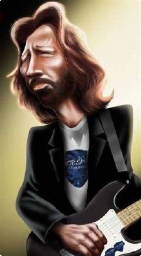 Eric Clapton Celebrity Caricatures Celebrities Funny Caricature