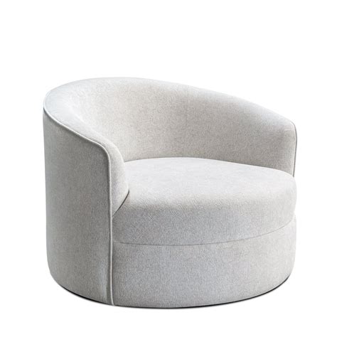 Круглое современное кресло Ролан с изогнутой овальной спинкой