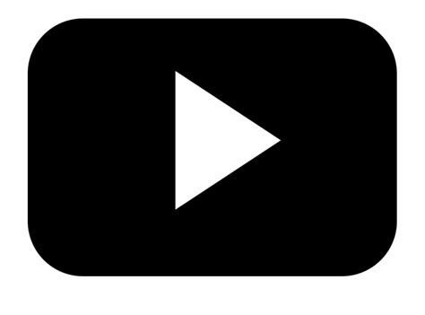 Black And White Youtube Icon at Vectorified.com | Collection of Black ...