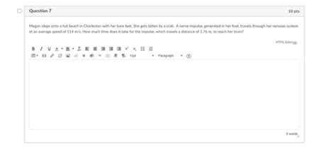 Solved Question Pts Megan Steps Onto A Hot Beach In Chegg