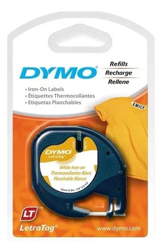 Linha Termoadesiva Para Tecido - Fita Para Tecido Rotulador Dymo Letratag 12mm Termoadesiva ...