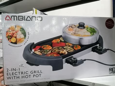 In Electric Grill W Hot Pot V Ambiano On Carousell