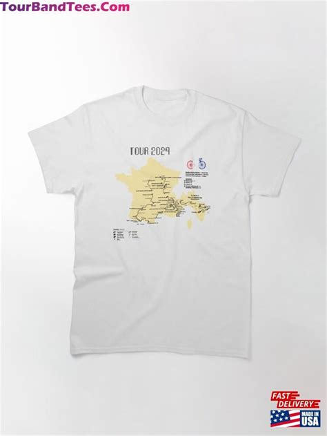 Tour De France Route Map Classic T Shirt Sweatshirt Tourbandtees