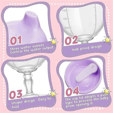2 Pcs Baby Wine Sippy Cup Plastic Goblet Cup No Spill Wine Glass Sippy