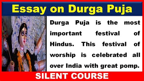 Essay On Durga Puja In Hindi For Class Telegraph