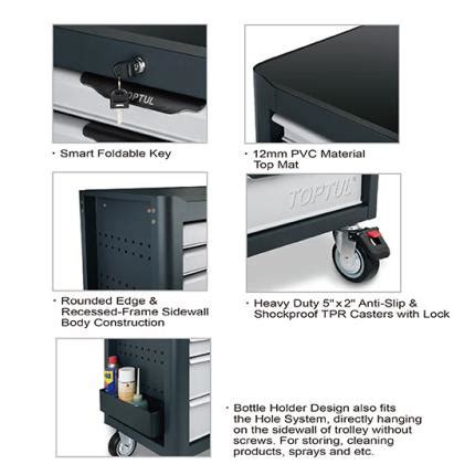 Drawer Mobile Tool Trolley Jumbo Model New Pro Line Series Gray