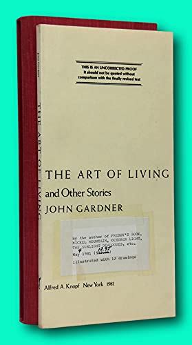 Vtg John Gardner 1st Edit1st Print The Art Of Living And Other Stories