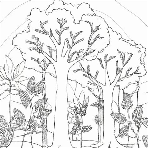 Bioma Amazonia Para Colorir - Árvores da Amazônia: Desenhos para Imprimir e Colorir!