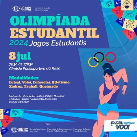 Olimpiada Estudantil - Prefeitura de Búzios promove a Olimpíada Estudantil 2024 - Prefeitura ...