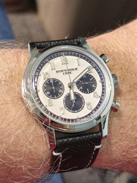 New Mysterious Code just delivered--41mm, textured dial, legible hands ...