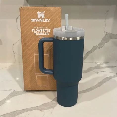 Stanley - STORMY SEA - Soft Matte 40 oz. Quencher Tumbler - Navy Blue ...