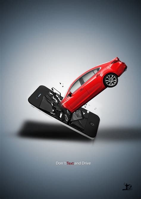 DESIGN GENIE On Twitter Here Is A Dont Text And Drive Ad Campaign