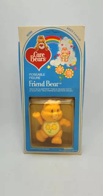 1982 KENNER POSABLE Care Bears FRIEND BEAR PVC Figure NIB 33 94