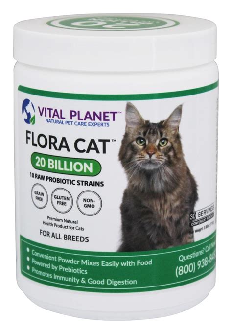 Vital Planet Flora Cat Flora Cat Powder Daily Probiotic Servings