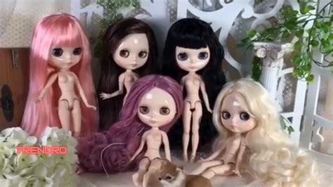 Nude Blythe Doll From Factory Jointed Body Matte Face White Skin