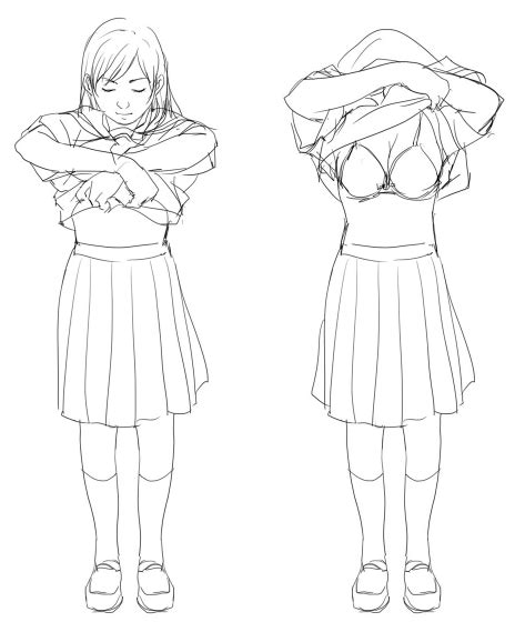 セーラー服の脱ぎ方、教えます How To Draw 絵がうまくなる方法まとめ