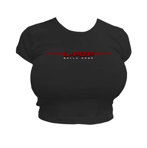 L Pop Baby Tee Black Belladosecollections