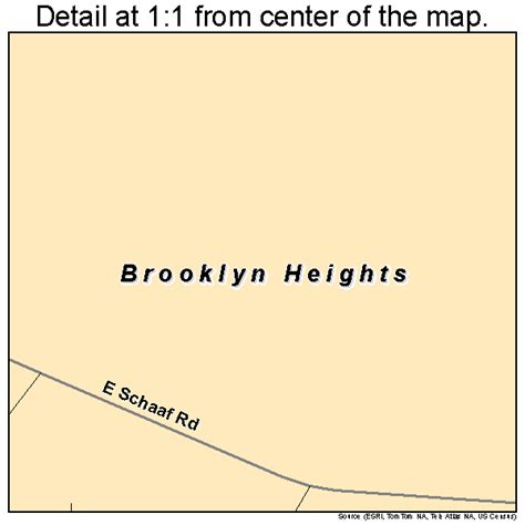 Brooklyn Heights Ohio Street Map 3909274