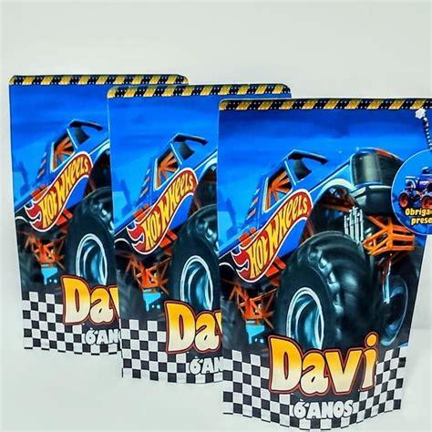 Saquinho Metalizado Zip Lock Hot Weels Elo7 Produtos Especiais