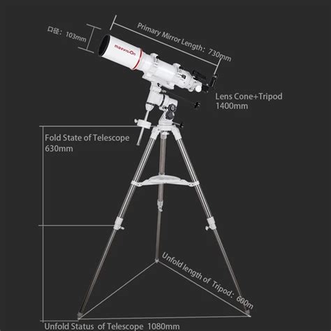 Maxvision Profession Eq Mm Refractor Telescopio Astron Mico