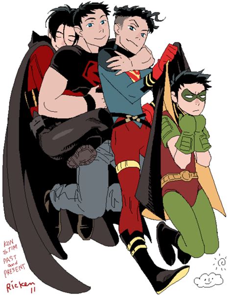 Gay Teenage Superhero Otome Comicboners Tim Drake Conner Kent Tim You