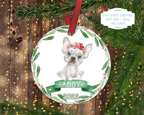 French Bulldog Christmas Ornament Dog Ornament Dog Christmas Ornament