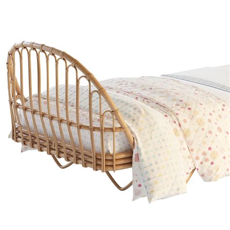 Malu Vintage Rattan Bed 3d Model Buy Download 3dbrute