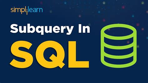 Subquery In SQL SQL Subquery Tutorial With Examples SQL Tutorial