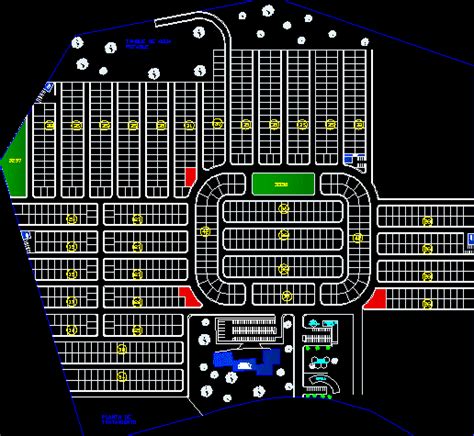 Urbanizacion lote De 415mil M2 En AutoCAD Librería CAD