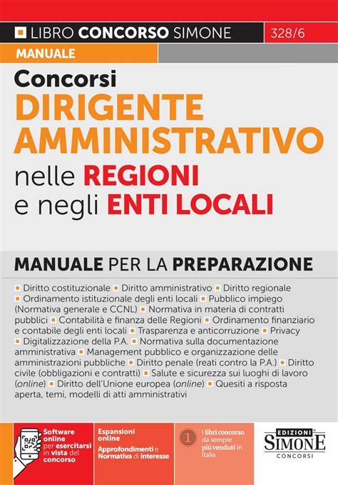 Concorso Dirigente Amministrativo Manuale Edizioni Simone