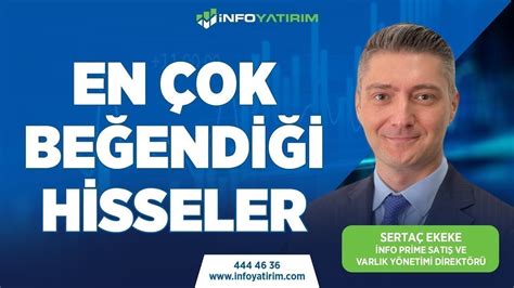 Sertaç Ekeke nin EN BEĞENDİĞİ Hisseler 18 Ağustos 2023 Tarihli