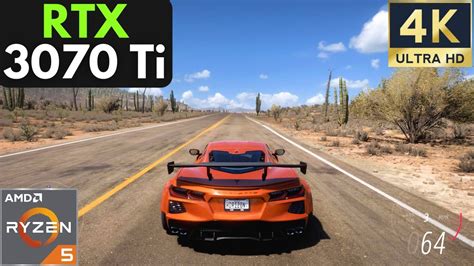 Forza Horizon 5 RTX 3070 Ti Ryzen 5 5600X 4K Ultra Settings