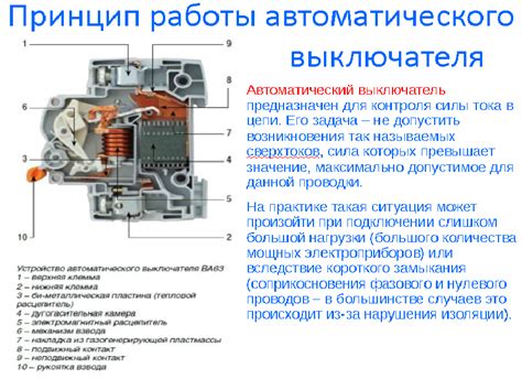Автоматические выключатели конструкция принцип работы